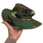 Tactical Camouflage Boonie Hat with Chin Strap – Outdoor & Military Style Sun Hat