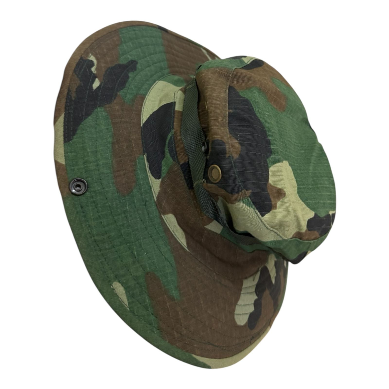 Tactical Camouflage Boonie Hat with Chin Strap – Outdoor & Military Style Sun Hat