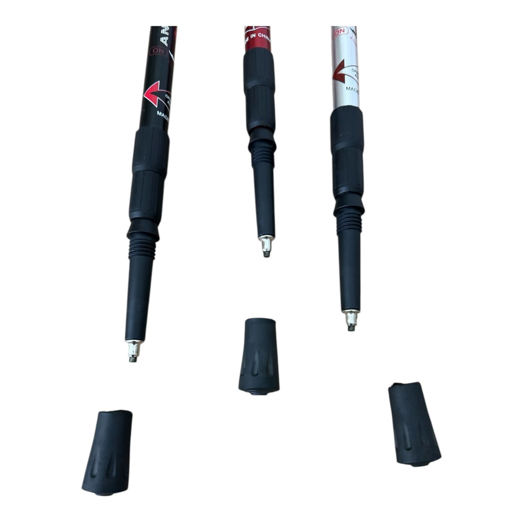 Adjustable Anti-Shock Trekking Poles (25”–52”) – Lightweight Hiking & Walking Sticks with Accessories
