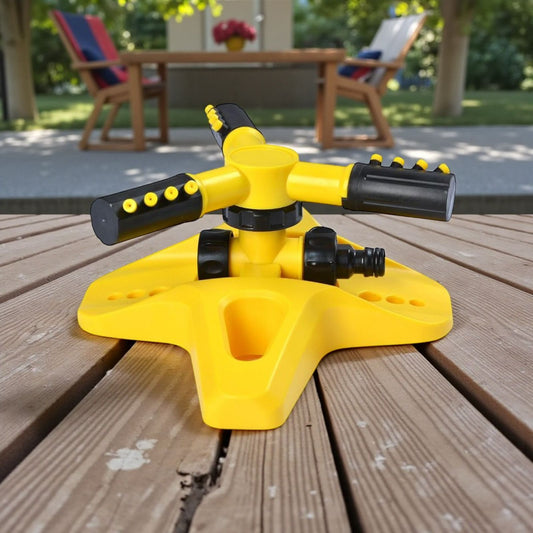360° Rotating Garden Lawn Sprinkler | Adjustable Multi-Nozzle Water Sprayer for Lawn & Garden