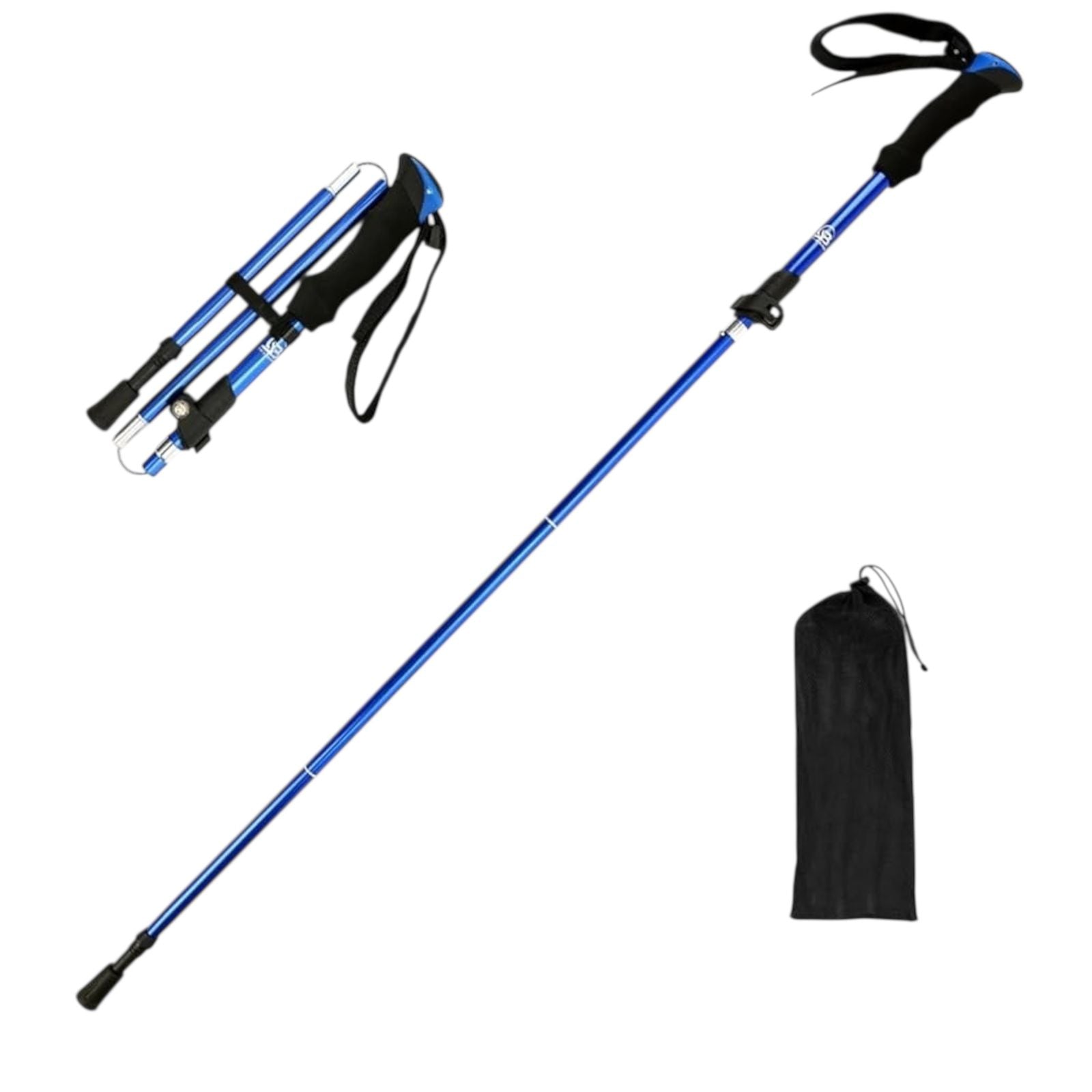 Adjustable Trekking Poles – Lightweight Foldable Hiking Walking Stick with Carry Bag