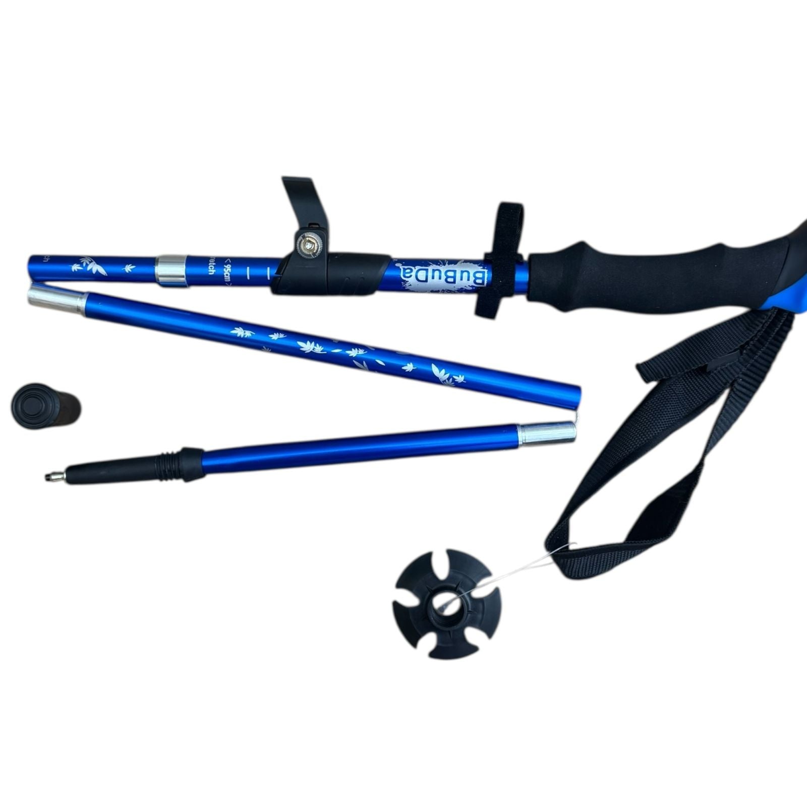 Adjustable Trekking Poles – Lightweight Foldable Hiking Walking Stick with Carry Bag
