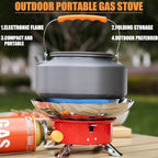 Windproof Camping Stove Portable Foldable Gas Burner – Outdoor Cooking Stove
