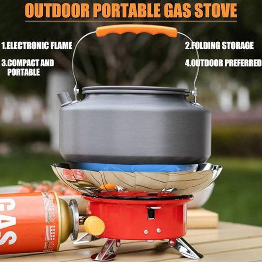 Windproof Camping Stove Portable Foldable Gas Burner – Outdoor Cooking Stove