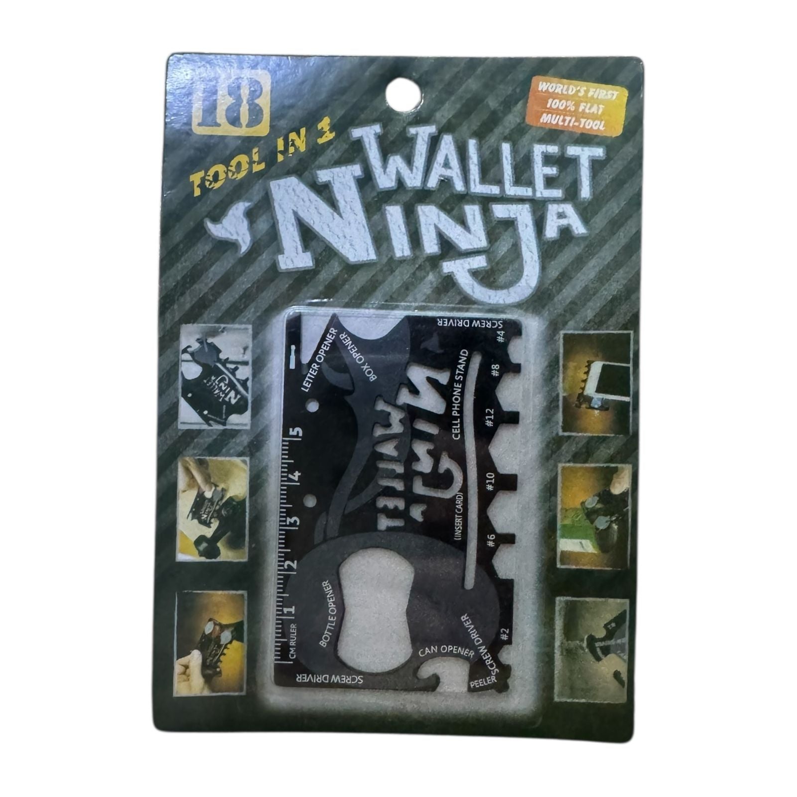 Wallet Ninja 18-in-1 Credit Card Multitool | Pocket Survival Tool