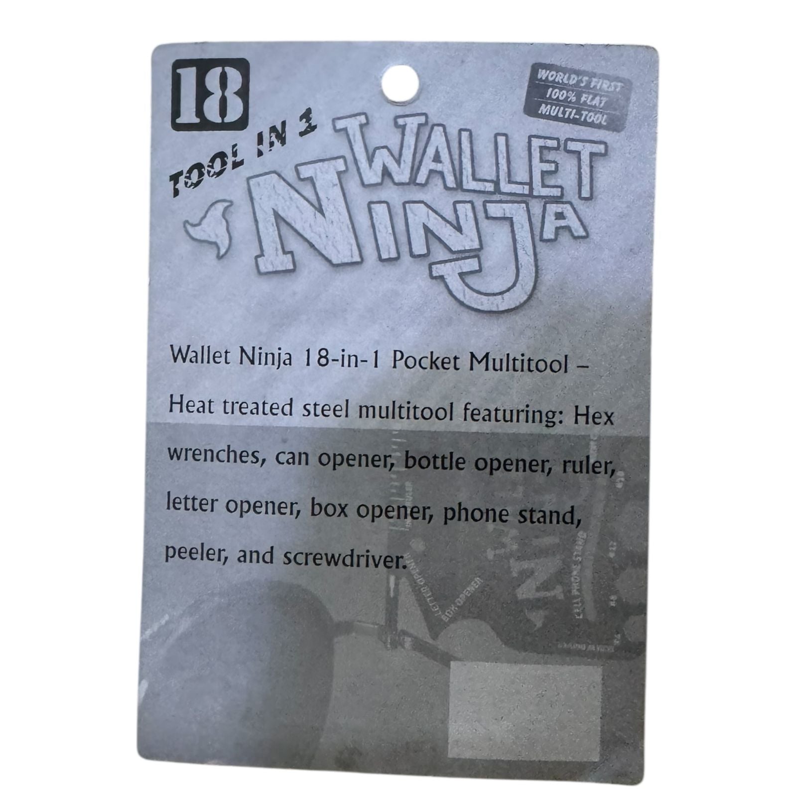 Wallet Ninja 18-in-1 Credit Card Multitool | Pocket Survival Tool