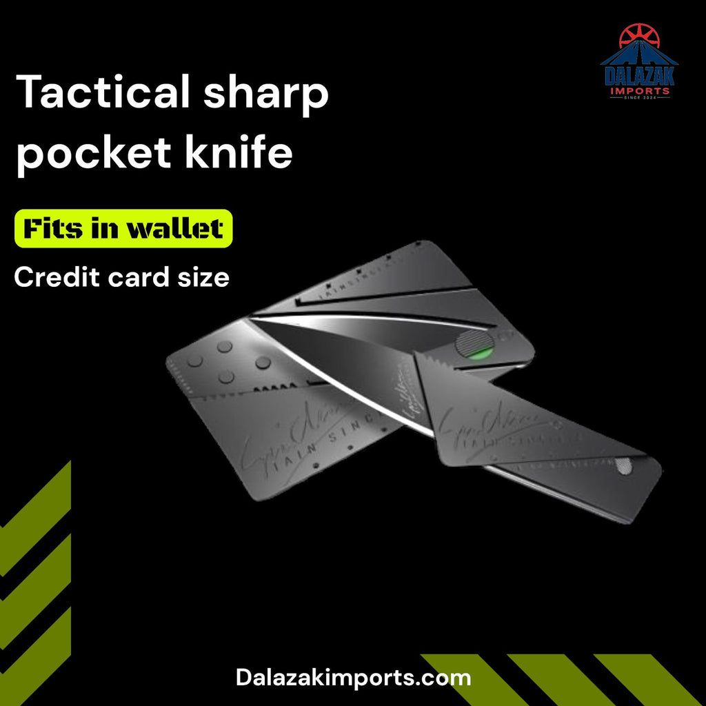 CardSharp Credit Card Folding Knife – Ultra Slim Tactical Pocket Knife | Wallet Size EDC Tool