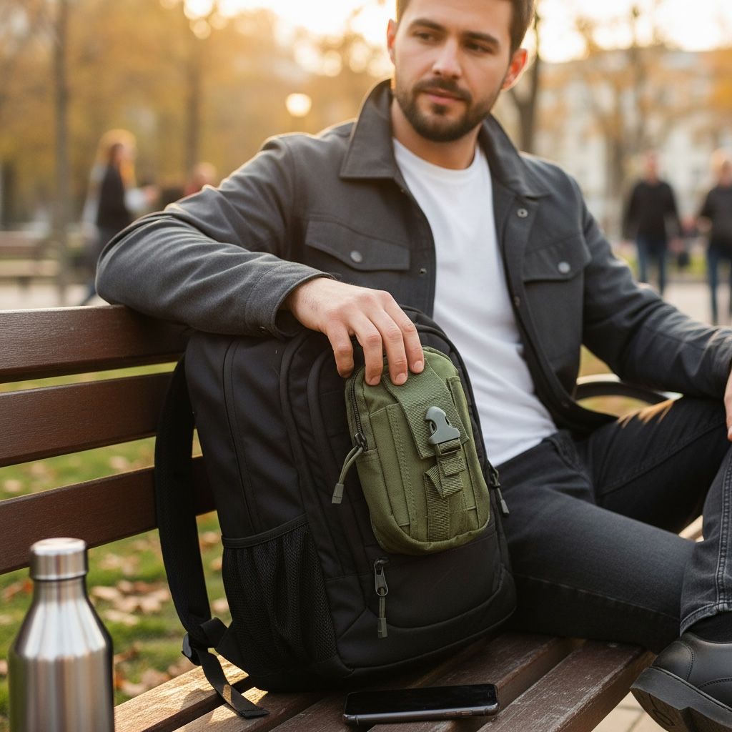 Tactical MOLLE Utility Pouch – Compact EDC Storage Bag