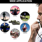 2-in-1 Survival Whistle with Compass & Thermometer | Emergency Outdoor Safety Tool