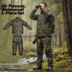 All-Purpose Waterproof Camouflage Hunting Suit – 2-Piece Set