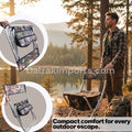 Portable Folding Camping Chair with Storage Pouch – Lightweight Outdoor Hunting & Fishing Chair