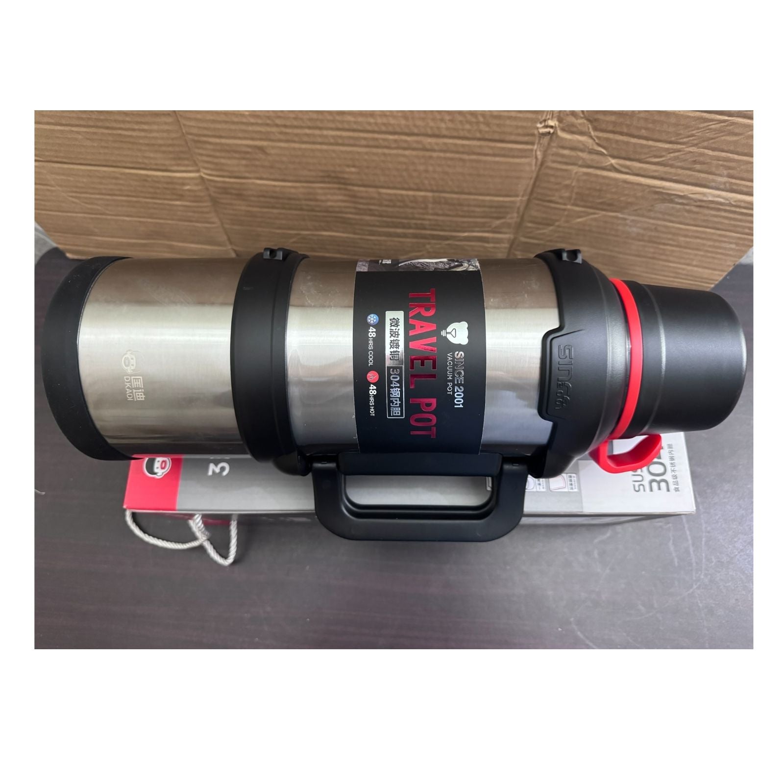 D KADI 3.6L Stainless Steel Vacuum Flask – 48 Hours Hot & Cold Thermal Bottle for Travel & Outdoor Use