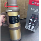 D KADI 4.0L Stainless Steel Travel Pot – Large Capacity Insulated Thermos
