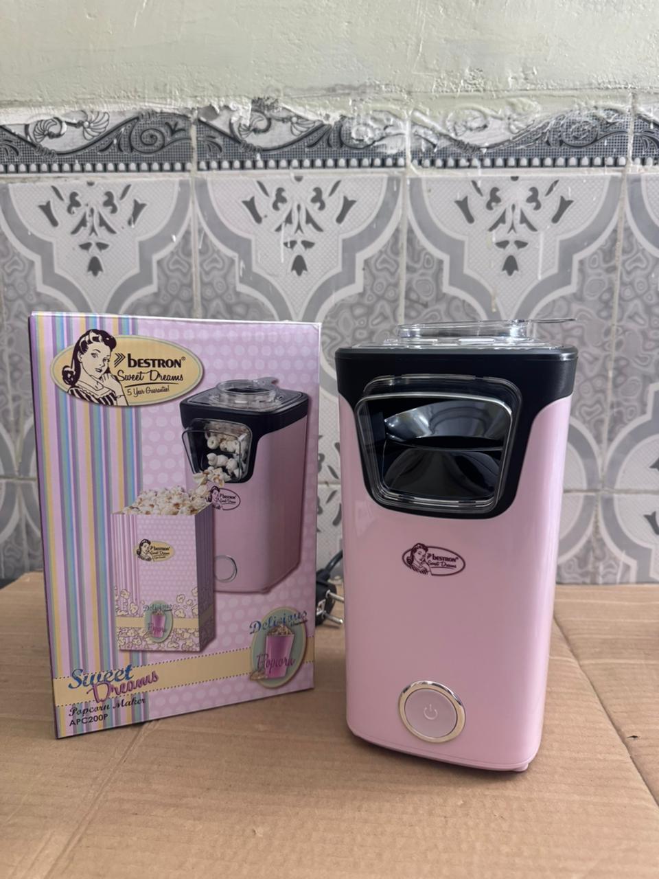 Bestron Sweet Dreams Popcorn Maker APC200P | Oil-Free Popcorn Machine in Pakistan