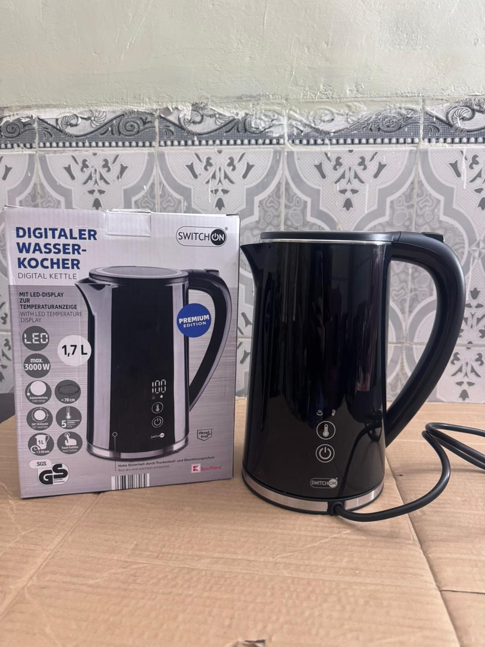 Digital Electric Water Kettle 1.7L with LED Temperature Display