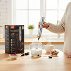 RAF R.394W Electric Egg Whisk 2-in-1 | Rechargeable Milk Frother in Pakistan