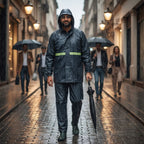 Heavy Duty Waterproof Raincoat Suit for Men – Jacket & Pants Set