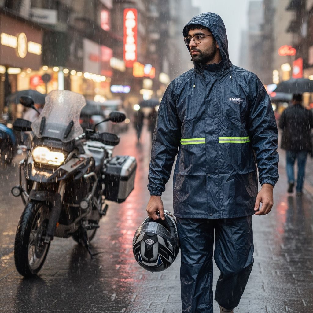 Heavy Duty Waterproof Raincoat Suit for Men – Jacket & Pants Set