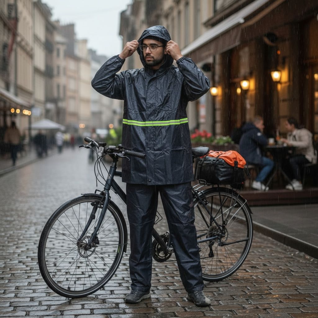 Heavy Duty Waterproof Raincoat Suit for Men – Jacket & Pants Set