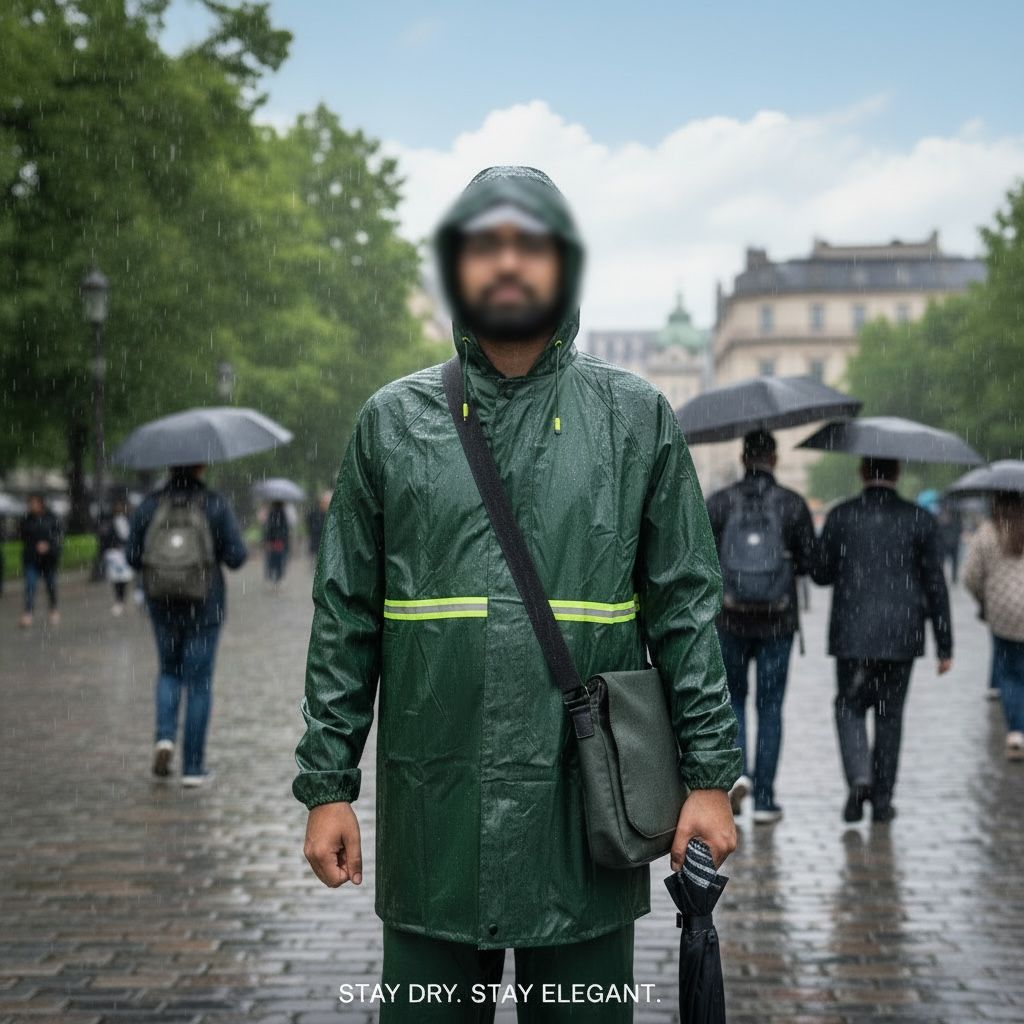 Heavy Duty Waterproof Raincoat Suit for Men – Jacket & Pants Set