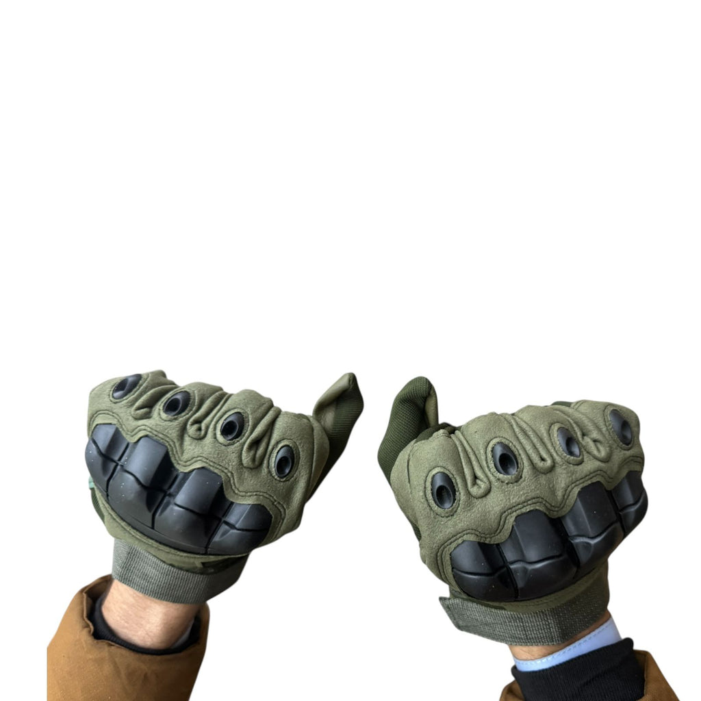 Tactical Hard Knuckle Gloves for Biking, Hiking & Shooting