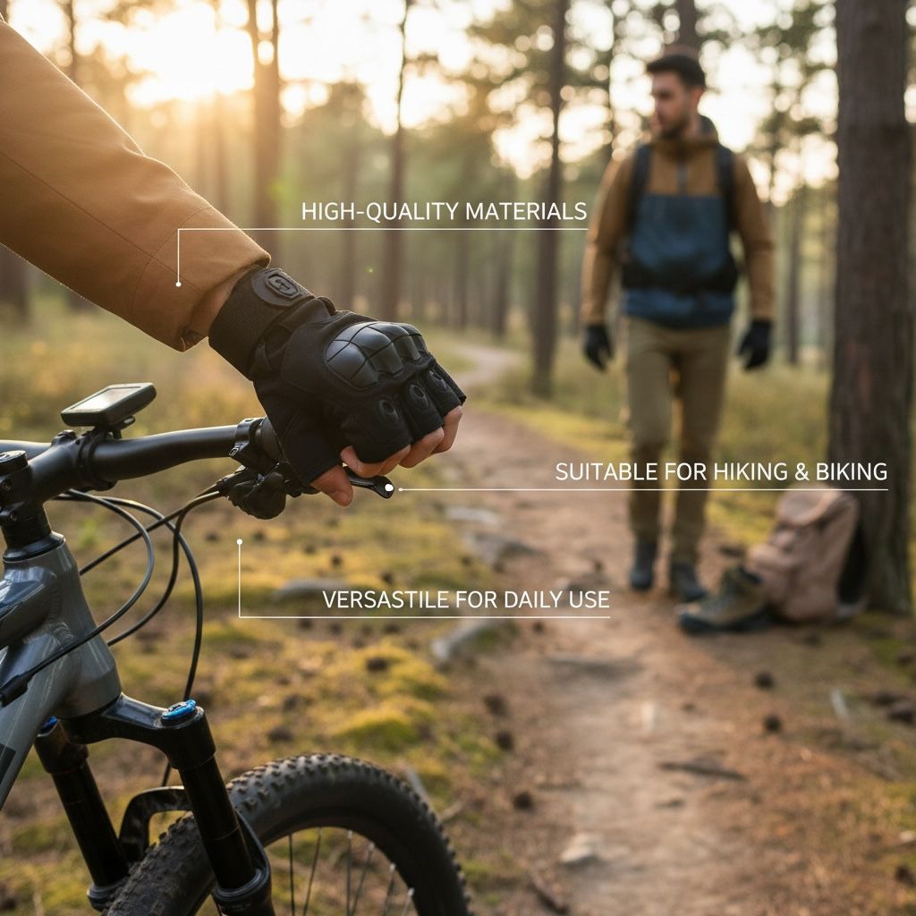 Half Finger Tactical Gloves for Gym, Cycling & Outdoor Sports – Anti-Slip, Breathable & Durable