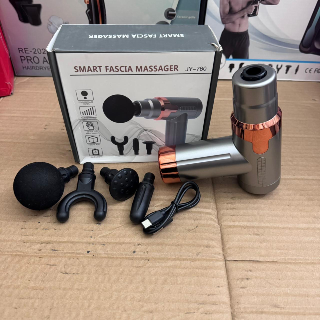 Lot Imported Smart Fascia Massager Gun JY-760 – Deep Muscle Relief Massage