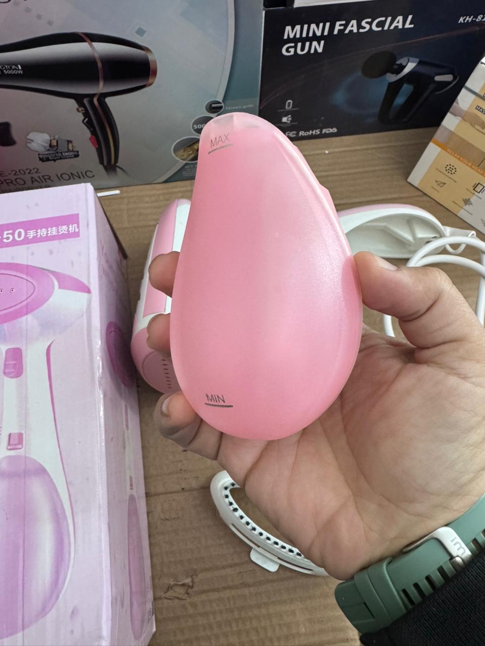 Lot Imported ST-50 Handheld Garment Steamer & Ironing Brush – Pink & White
