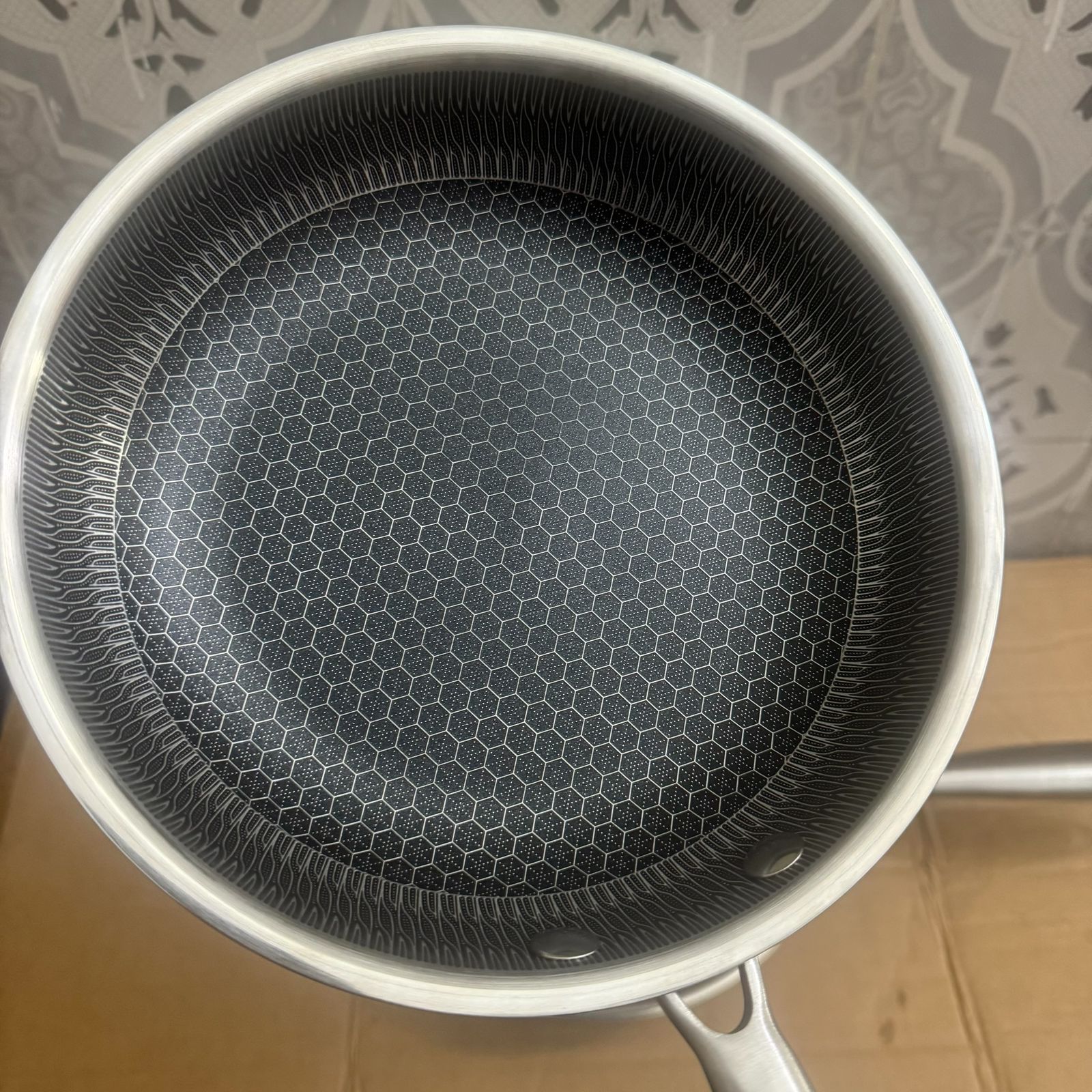 Lot Imported Non-Stick Honeycomb Frying Pan – Durable Stainless Steel Handle