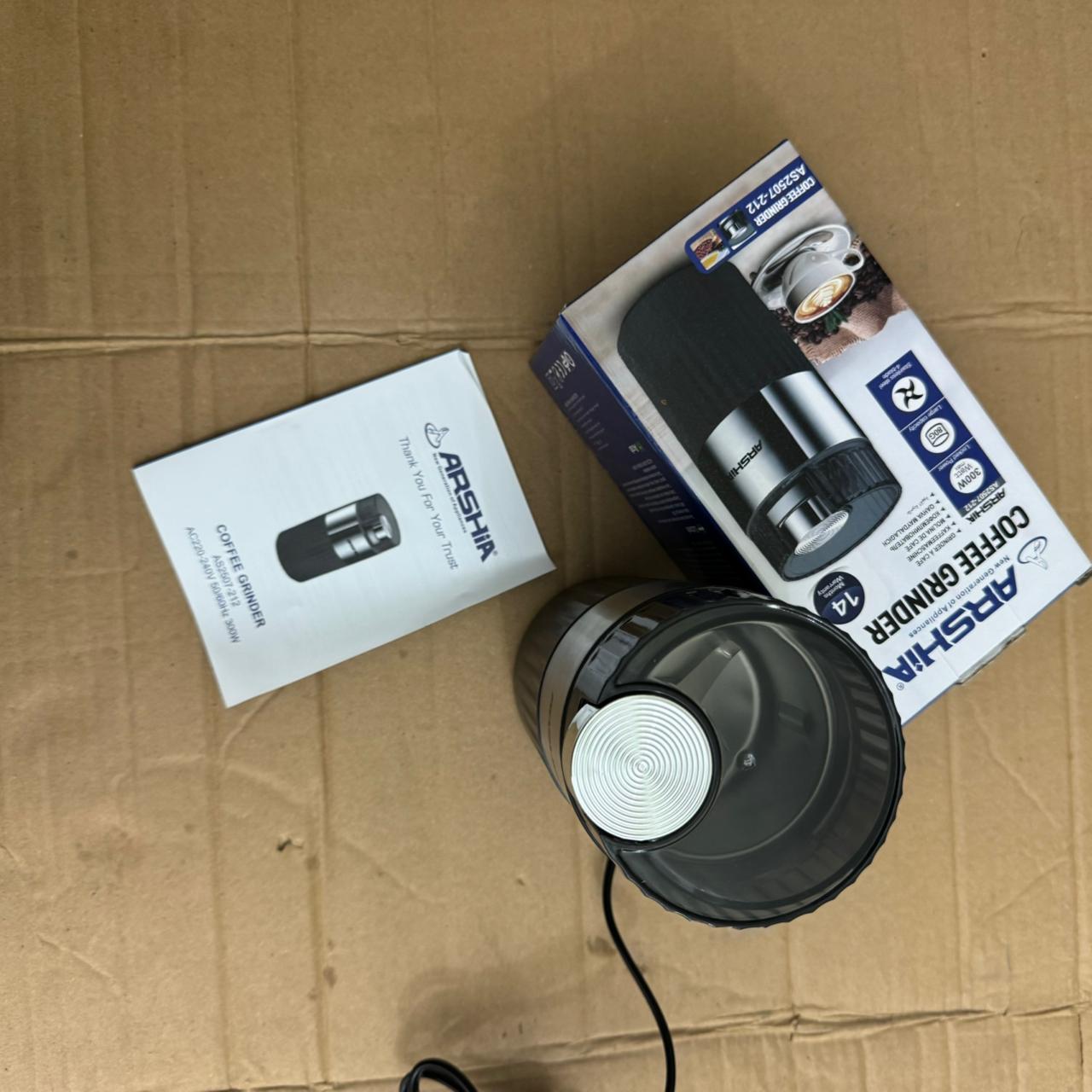 Lot Imported ARSHIA 300W Electric Coffee Grinder | Stainless Steel Blade | 80g Capacity