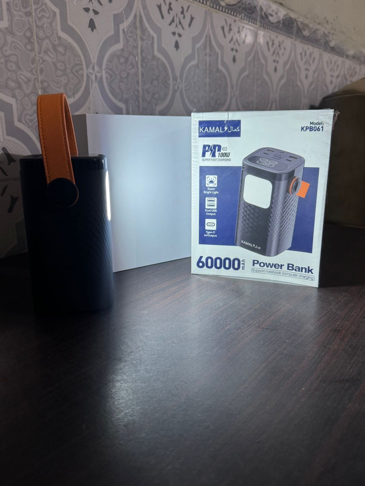 60000mAh Super Fast PD 100W Power Bank – Laptop & Mobile KPB-061