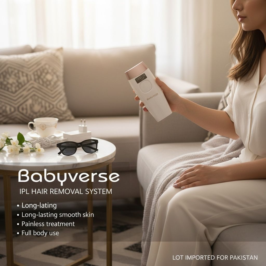 Babyverse Professional IPL Hair Remover – Lot Imported | Permanent Hair Reduction Device Pakistan