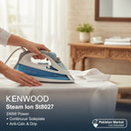 Kenwood Steam Iron ST8027 2400W Ceramic Soleplate – Lot Imported | Original Quality