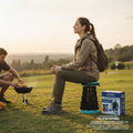 Lot Imported Foldable Telescopic Stool 4.0 – Portable Adjustable Camping Stool for Outdoor & Travel | Pakistan