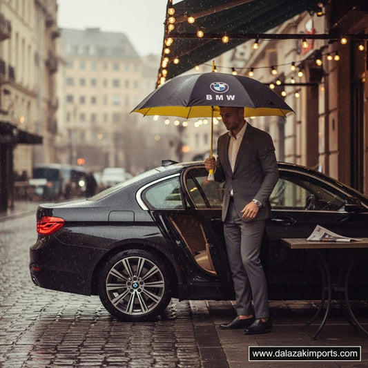 BMW Motorsport 3-Person Umbrella – Lot Imported | Large Travel Umbrella