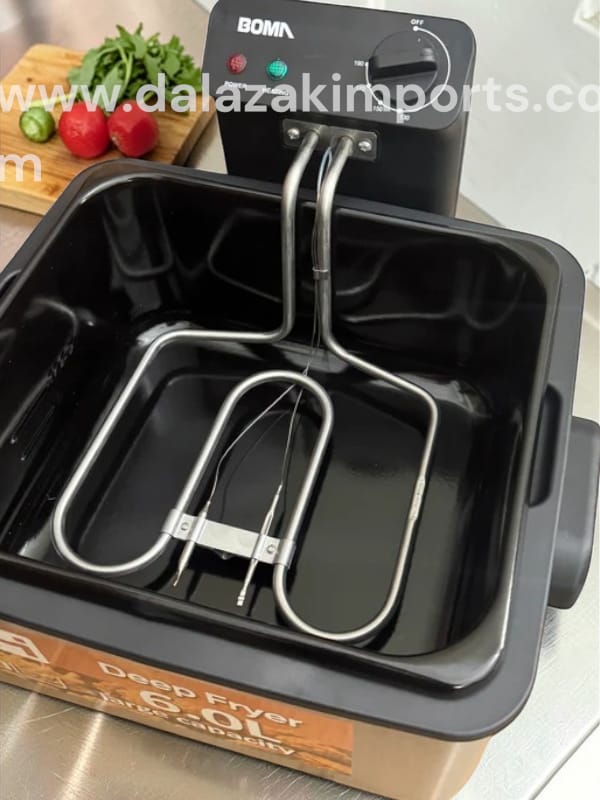 Lot Imported BOMA BM-89 Deep Fryer – 4.5L Stainless Steel Electric Fryer