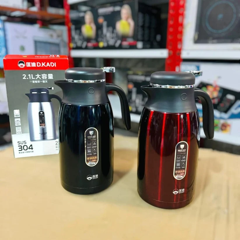 D KADI Vacuum Flask 2.1L Stainless Steel | Hot & Cold Thermal Jug in Pakistan