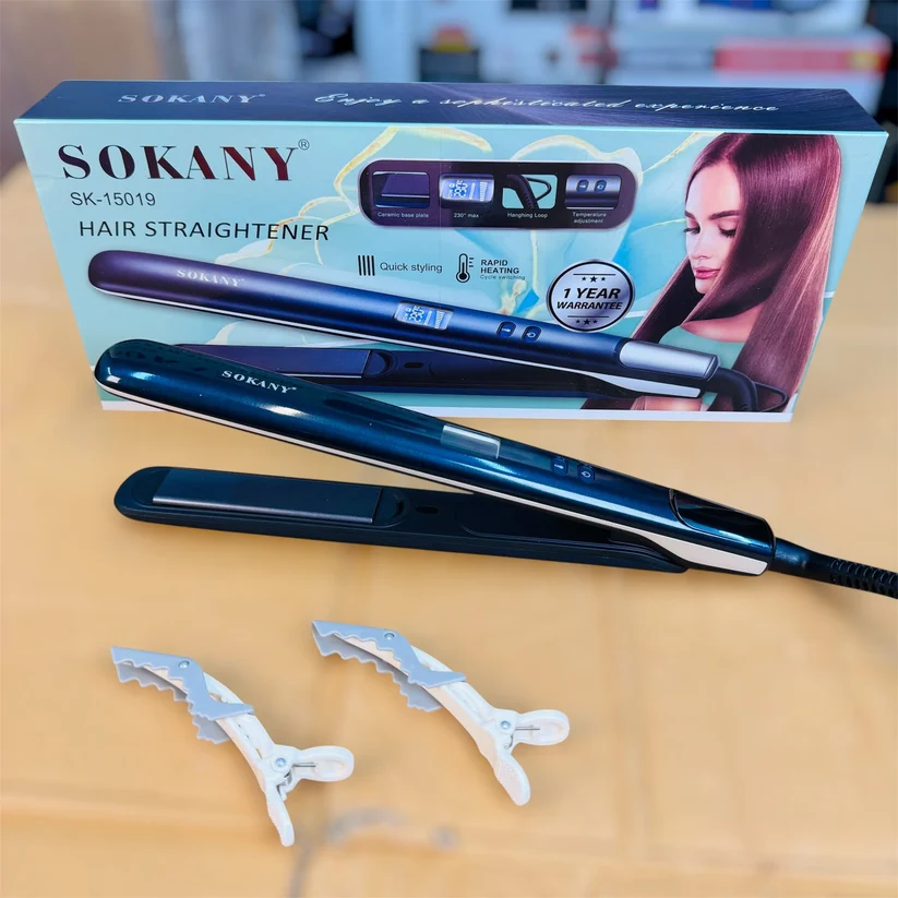 SOKANY SK-15019 Hair Straightener 230°C Ceramic Flat Iron in