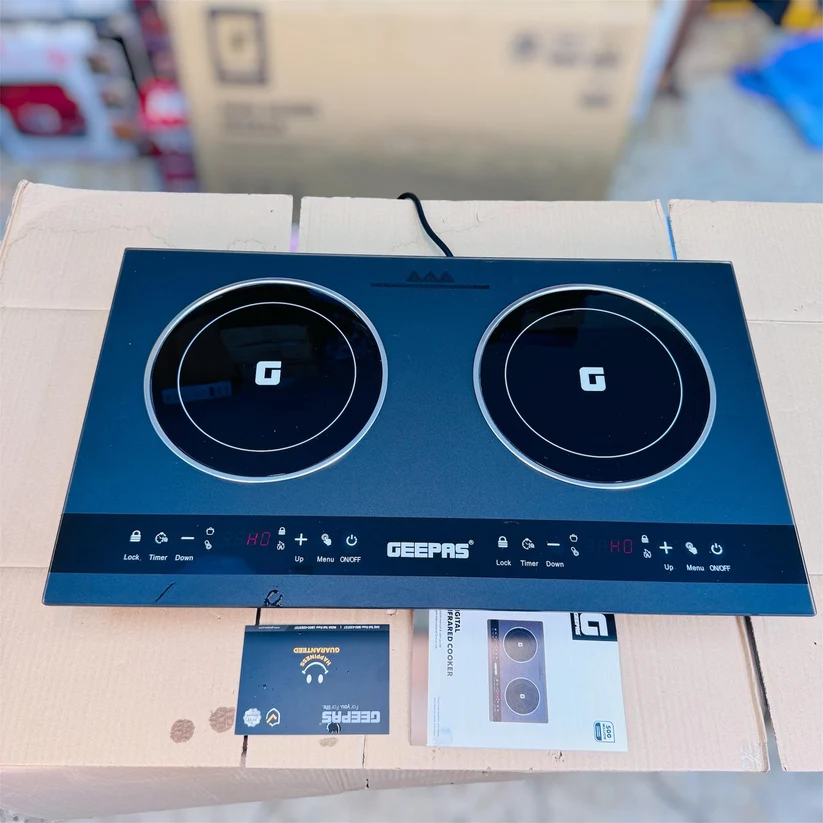 Geepas GIC6135P Digital Infrared Cooker – Double Burner 2200W
