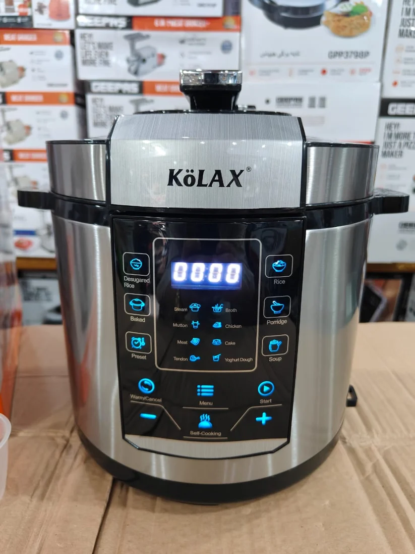 KOLAX 6L Digital Pressure Cooker – Multifunction Electric Pressure Cooker 1000W