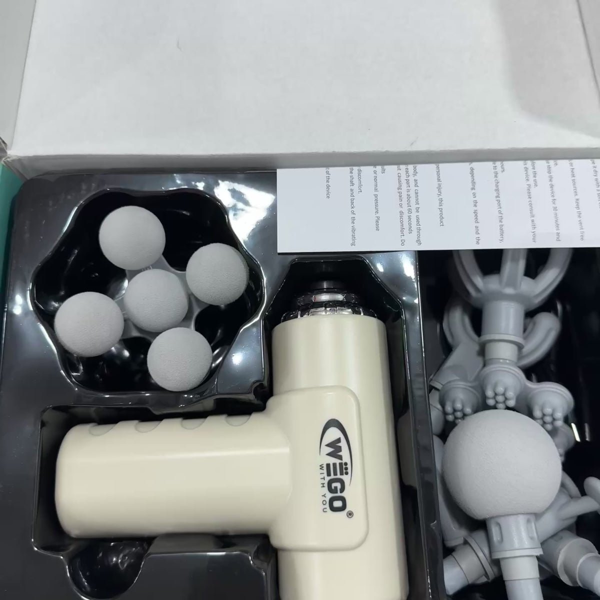 WÉGO Massage Gun 9-in-1 / 10-in-1 | Rechargeable Deep Tissue Muscle Massag